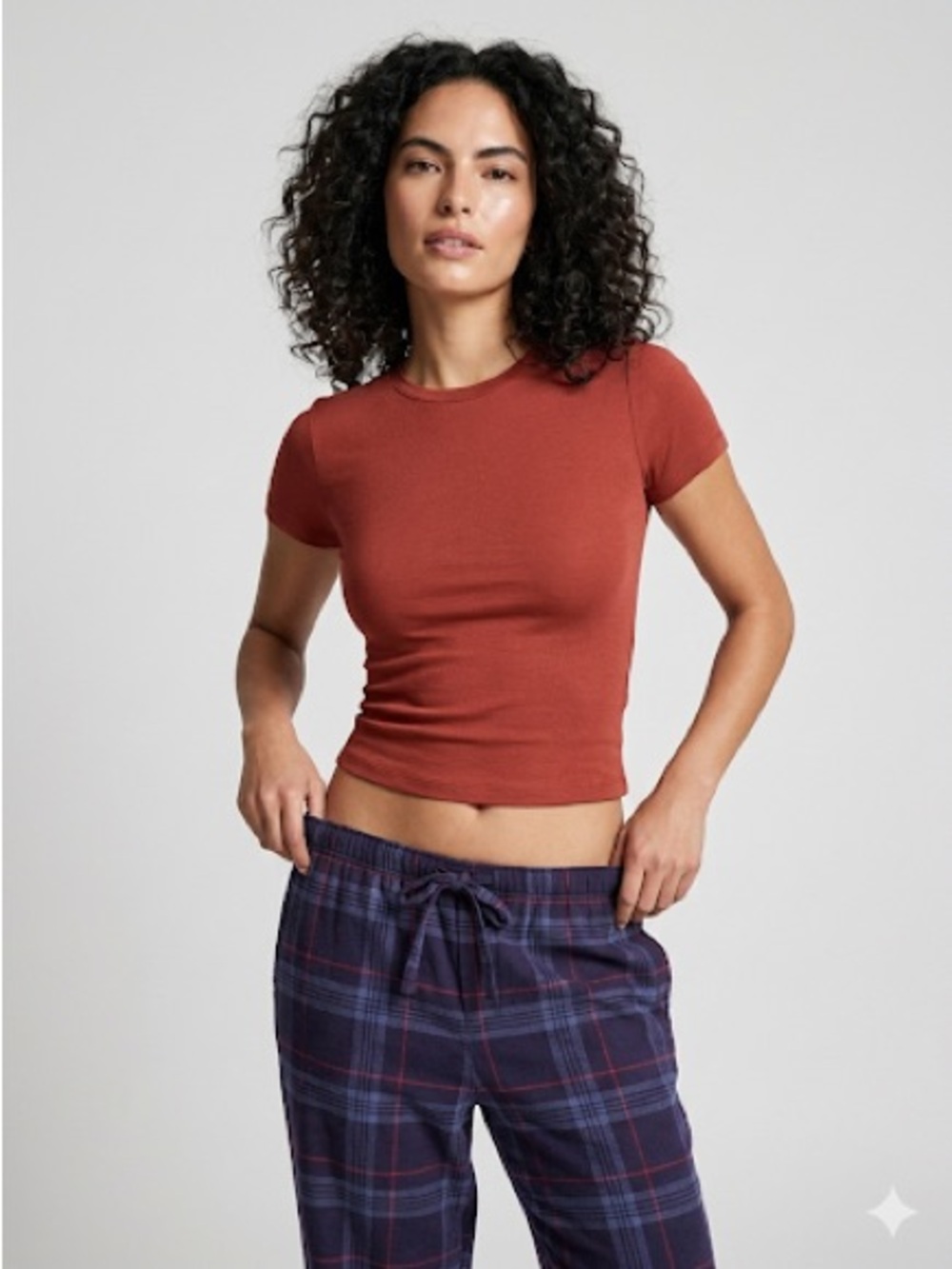 SKIMS Flannel Sleep Pant Damson Laser Plaid NWT PT-PNT-6208M S